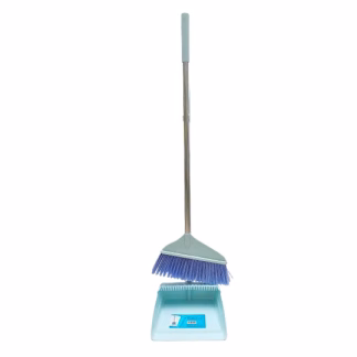 BROOM N DUSTPAN SET BLUE SHP-25031 W