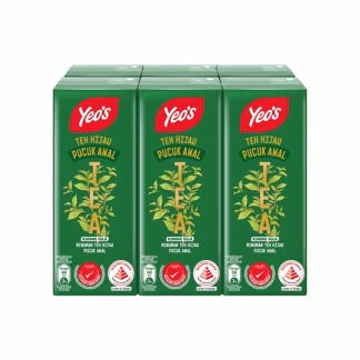 YEOS FIRST HARVEST GREEN TEA 250MLX6
